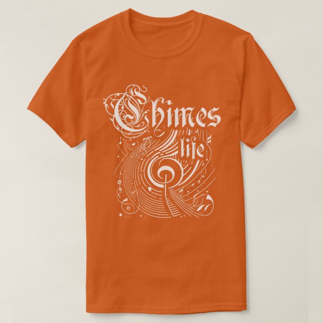 Camiseta Wavy Music Chimes Life (Diseño del anverso)