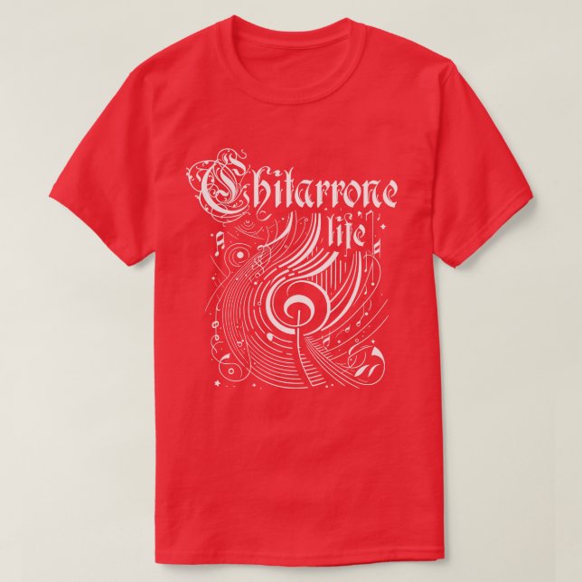 Camiseta Wavy Music Chitarrone Life (Diseño del anverso)