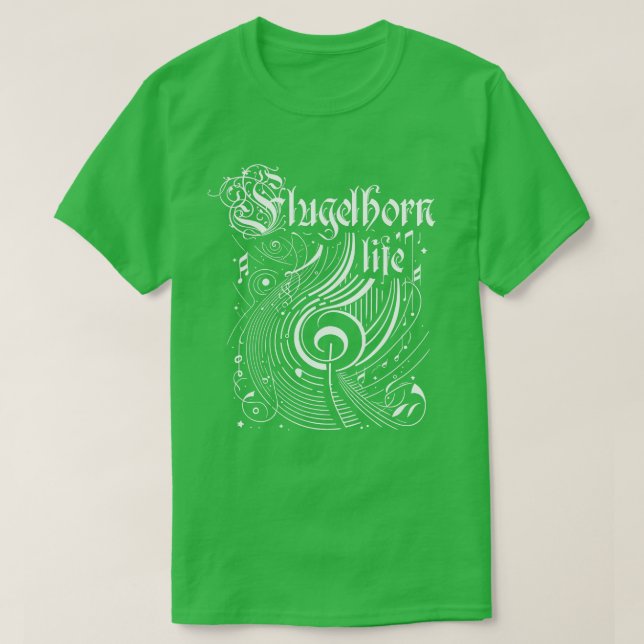 Camiseta Wavy Music Flugelhorn Life (Diseño del anverso)