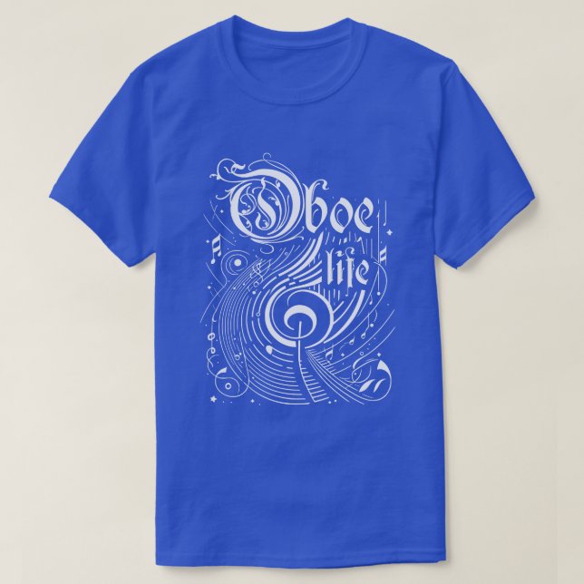Camiseta Wavy Music Oboe Life (Diseño del anverso)