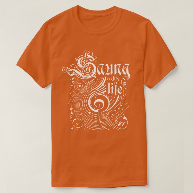 Camiseta Wavy Music Saung Life (Diseño del anverso)