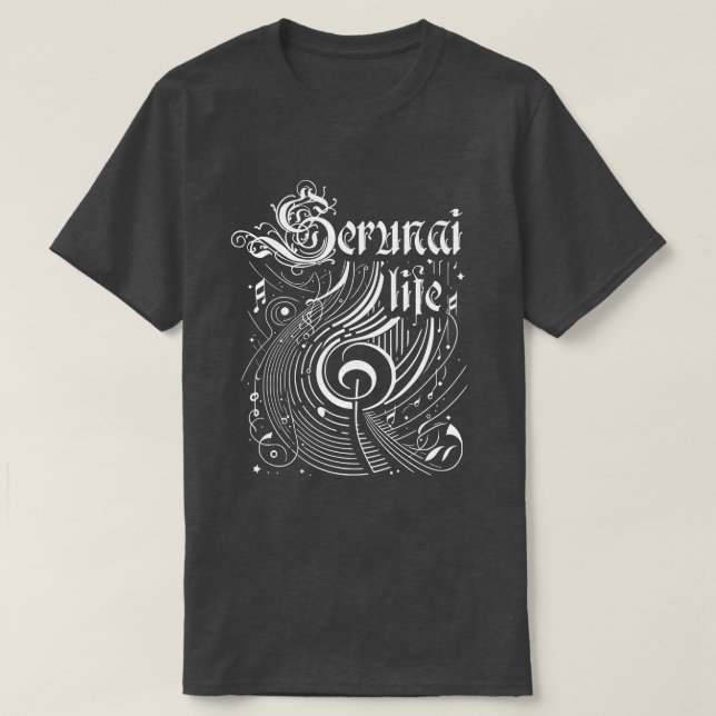 Camiseta Wavy Music Serunai Life (Diseño del anverso)