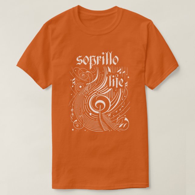 Camiseta Wavy Music soprillo Life (Diseño del anverso)