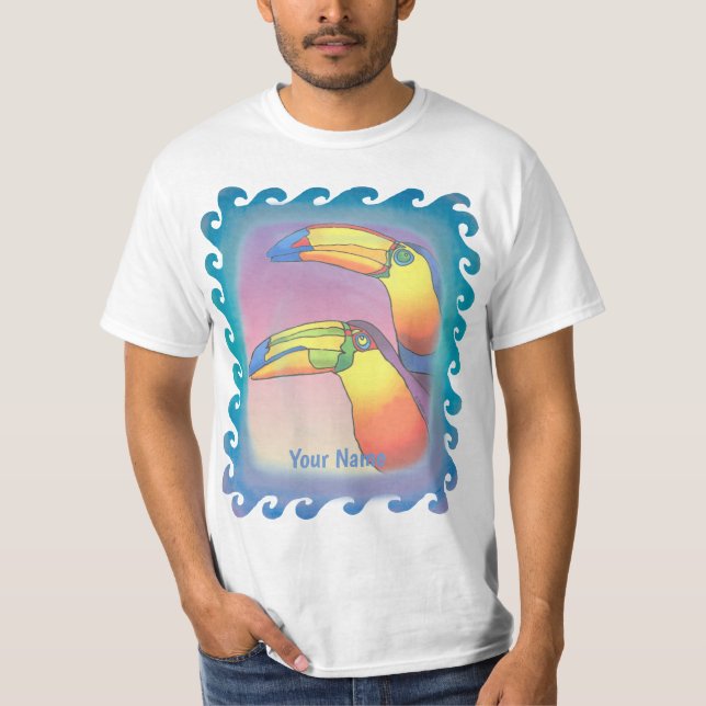 Camiseta Wavy Two Toucans  (Anverso)