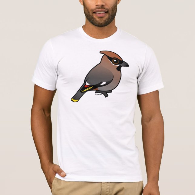 Camiseta Waxwing bohemio (Anverso)