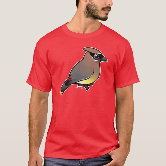 Camiseta Waxwing de cedro (Anverso)