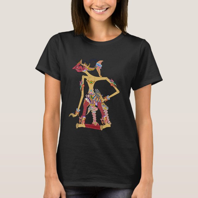 Camiseta Wayang Setyaki Heroic Javanese Puppet Design (Anverso)