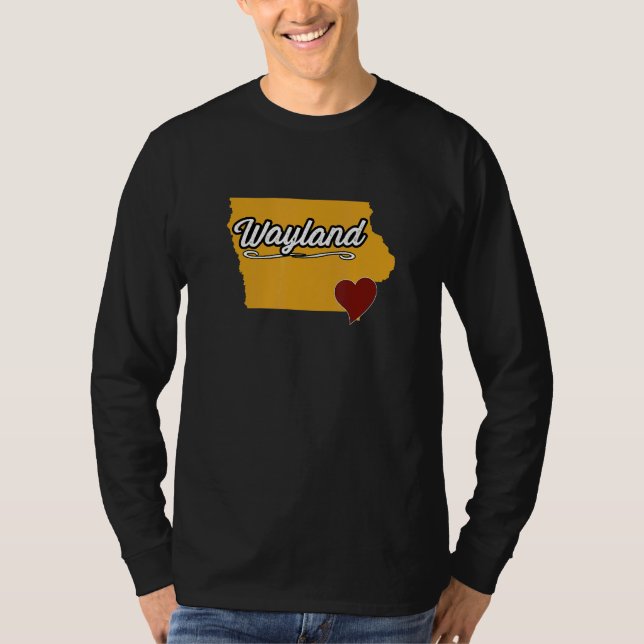 Camiseta WAYLAND IOWA IA USA  Cute Souvenir Merch  US City  (Anverso)