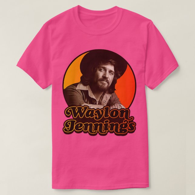 Camiseta Waylon Jennings Vintage Iron (Diseño del anverso)