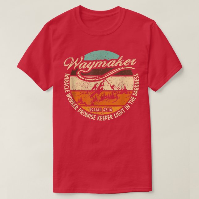 Camiseta Waymaker, Dios Mío Que Es Quien Eres El Trabajo De (Diseño del anverso)