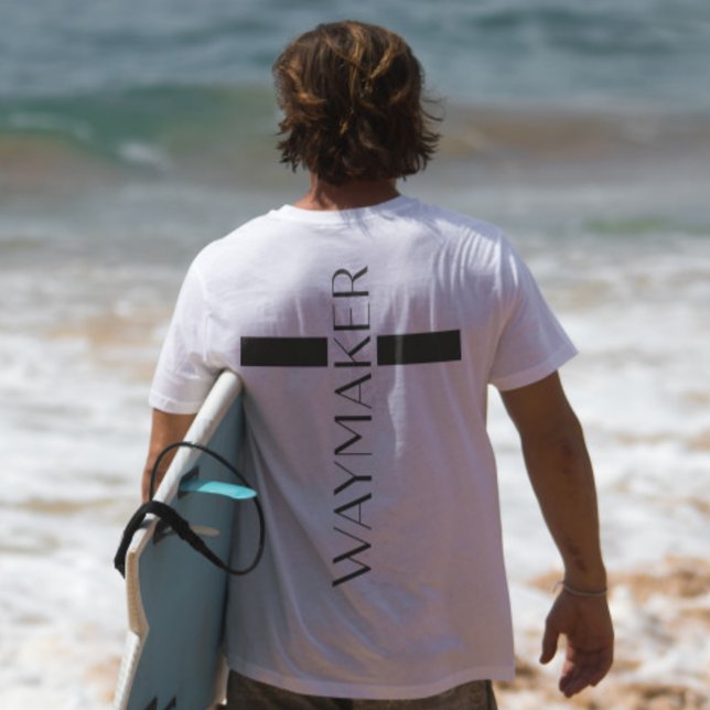 Camiseta Waymaker Modern Cross Minimalista (Waymaker Modern Cross Minimalistic T-Shirt)