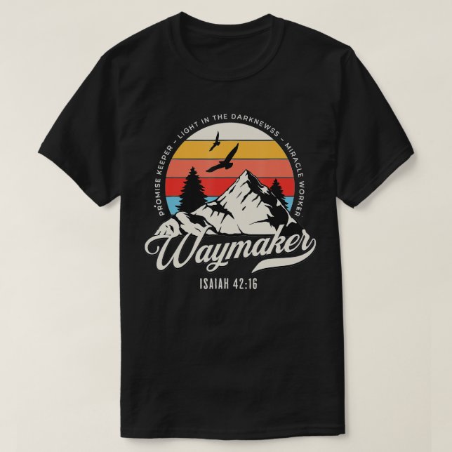 Camiseta Waymaker Promise Keeper Miracle Worker Christian B (Diseño del anverso)