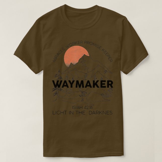 Camiseta Waymaker Promise Keeper Miracle Worker Christian F (Diseño del anverso)