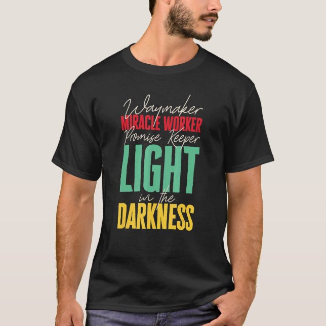 Camiseta Waymaker Promise Keeper Miracle Worker Christian F (Anverso)