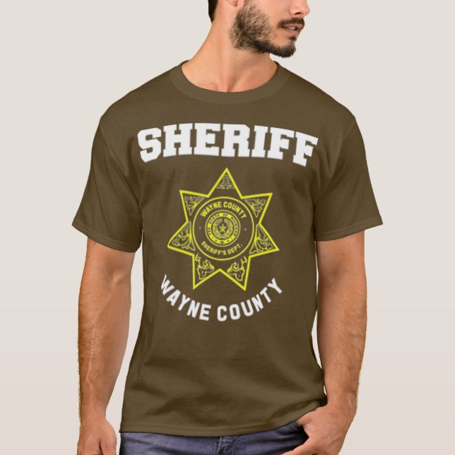 Camiseta Wayne County Michigan Sheriff Deputies Uniforme (Anverso)