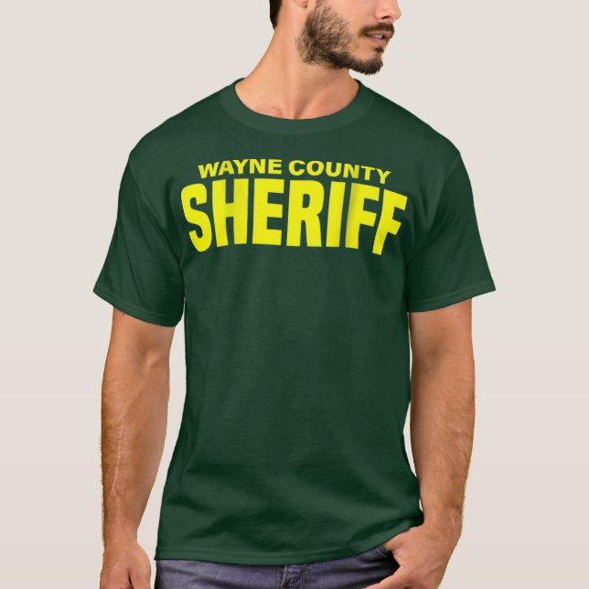 Camiseta Wayne County Michigan Sheriff Deputies Uniforme (Anverso)