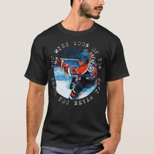 Camiseta Wayne Gretzky Te pierdes 100 de las tomas que nunc