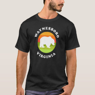 Camiseta Waynesboro Virginia Bear Sunrise VA Souvenir