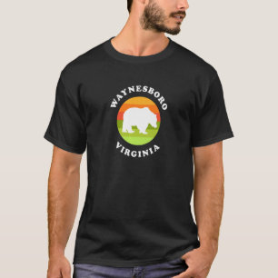 Camiseta Waynesboro Virginia Bear Sunrise VA Souvenir