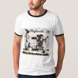 Camiseta Waynesville NC, con músicos de blue grass metal