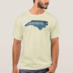 Camiseta Waynesville North Carolina Wood Grain