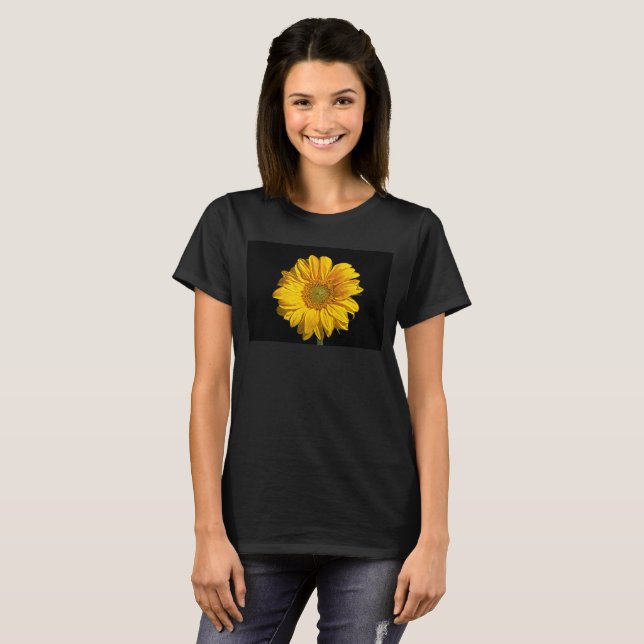 Camiseta Wccna de girasol (Anverso completo)