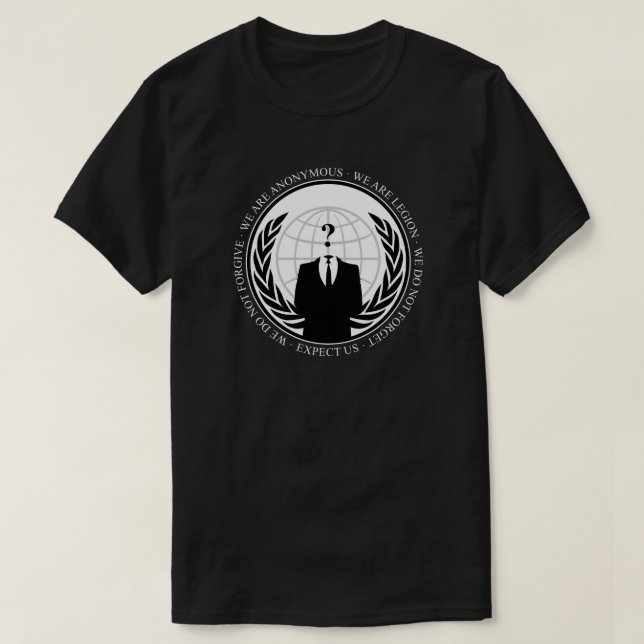 Camiseta We Are Anonymous (Diseño del anverso)