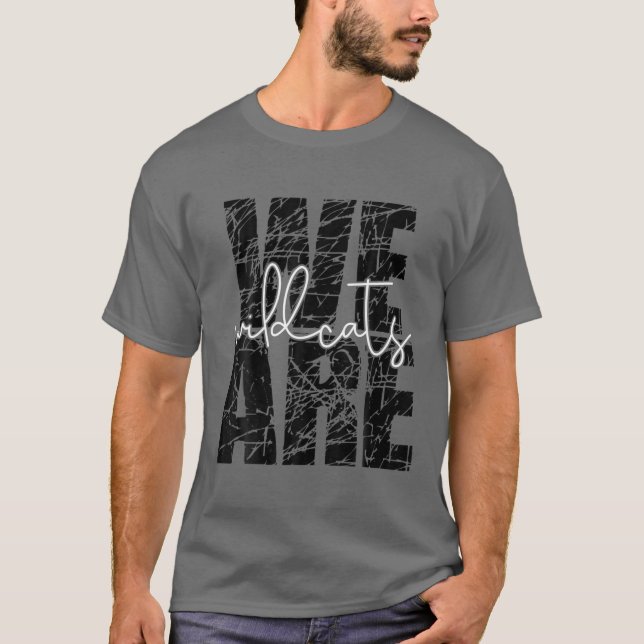 Camiseta We Are Wildcats Teacher School Sports Fan Team Spi (Anverso)