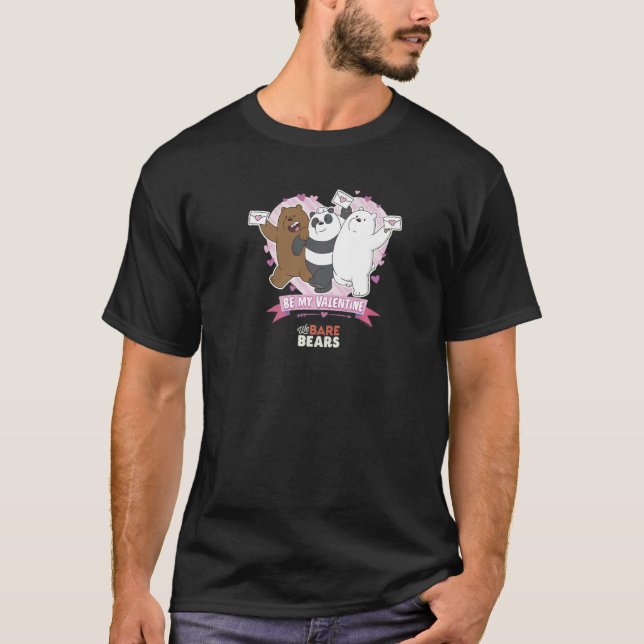 Camiseta We Bare Bears Valentine's Day Standing Group Shot  (Anverso)