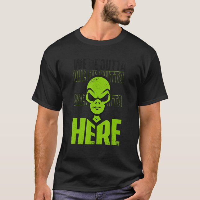 Camiseta We Be Outta Here Conspiracy Alien Alien (Anverso)