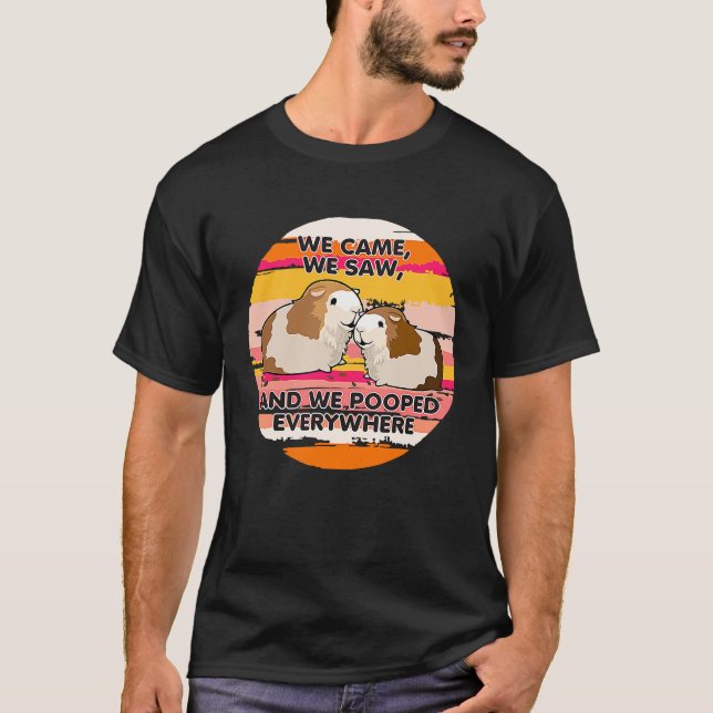 Camiseta We Came We Saw And We Pooped Everywhere Animal (Anverso)