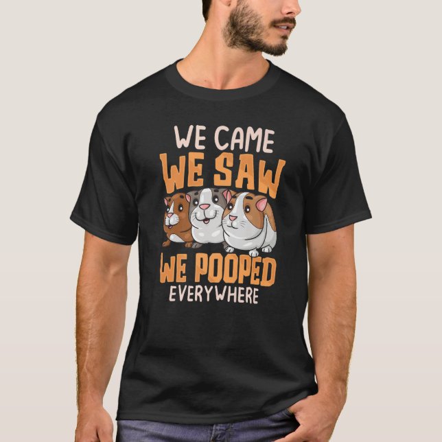 Camiseta We Came We Saw Guinea Pigs Guinea Pig  Cavy Women  (Anverso)