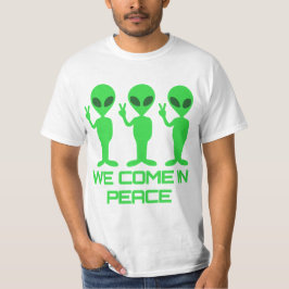 Camiseta We Come in Peace - Alien