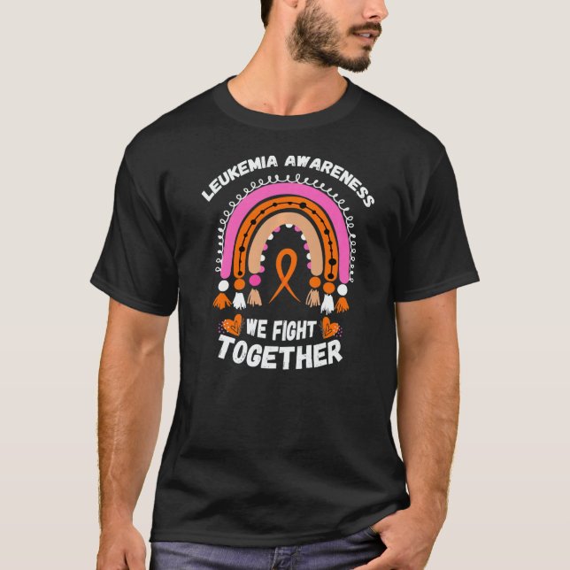 Camiseta We Fight Together Leukemia Awareness Bohemian Rain (Anverso)