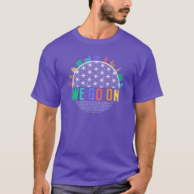 Camiseta We Go On colorful IllumiNations Reflections of Ear (Anverso)