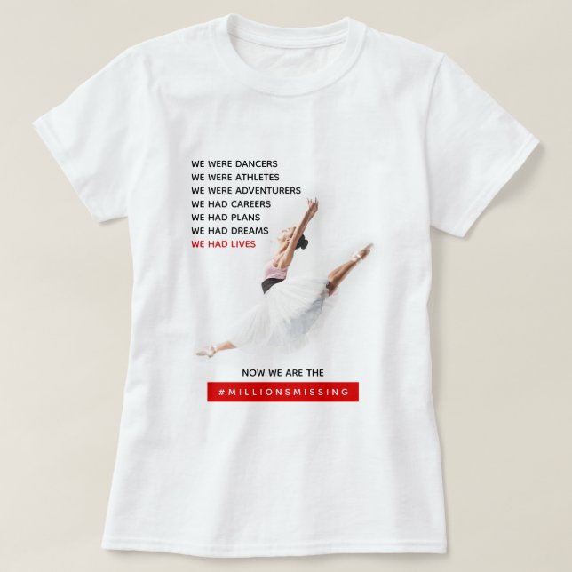 Camiseta We Had Lives Myalgic Encephalomyelitis Awareness (Diseño del anverso)