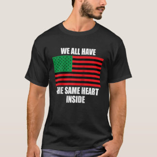 Camiseta We Have The Same Heart Inside History Kids Black G