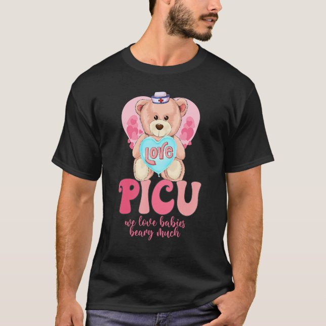 Camiseta We Love Babies Beary Much Funny Valentines Day PIC (Anverso)