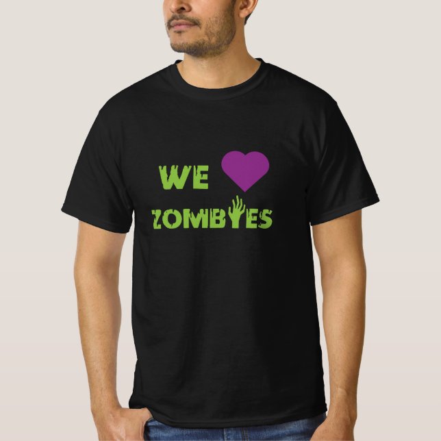 Camiseta We Love Zombies Horror Fan (Anverso)