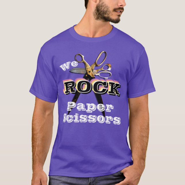 Camiseta We Rock Paper Scissors Scrapbook T-Shirt (Anverso)