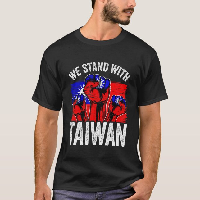 Camiseta We Stand With Taiwan Flag Republic Of China ROC Fl (Anverso)