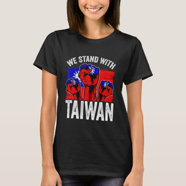 Camiseta We Stand With Taiwan Flag Republic Of China ROC Fl (Anverso)