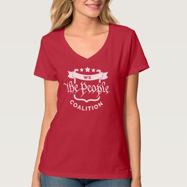 Camiseta We the People Deep Red American Apparel Women's  (Anverso)