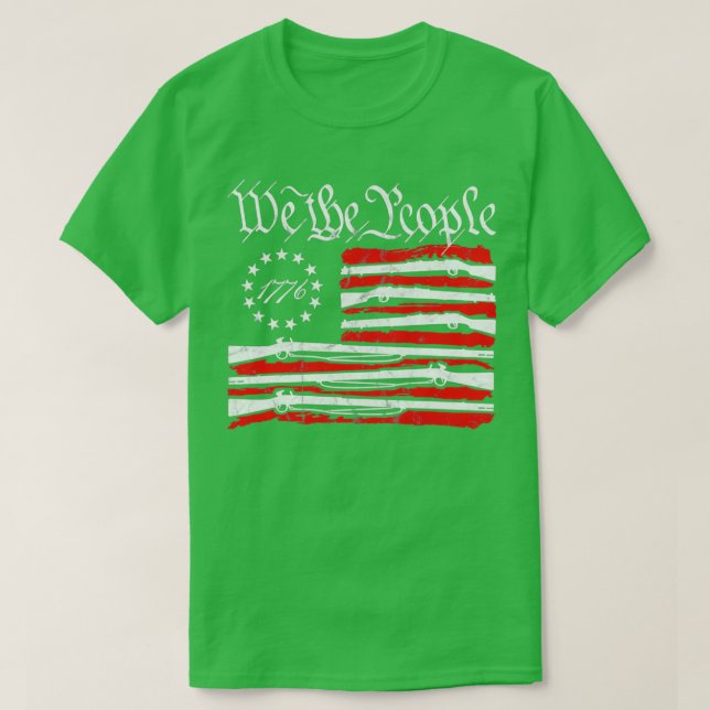 Camiseta We The People Gun Rights American Flag (2) (Diseño del anverso)