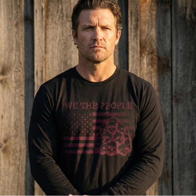 Camiseta We The People USa Flag Black Shirt (Subido por el creador)