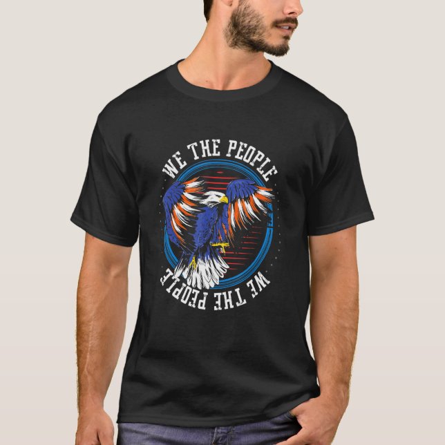 Camiseta We the People Usa Freedom Eagle American Patriot U (Anverso)