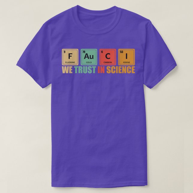 Camiseta We Trust In Science Periodic Table Funny  (Diseño del anverso)