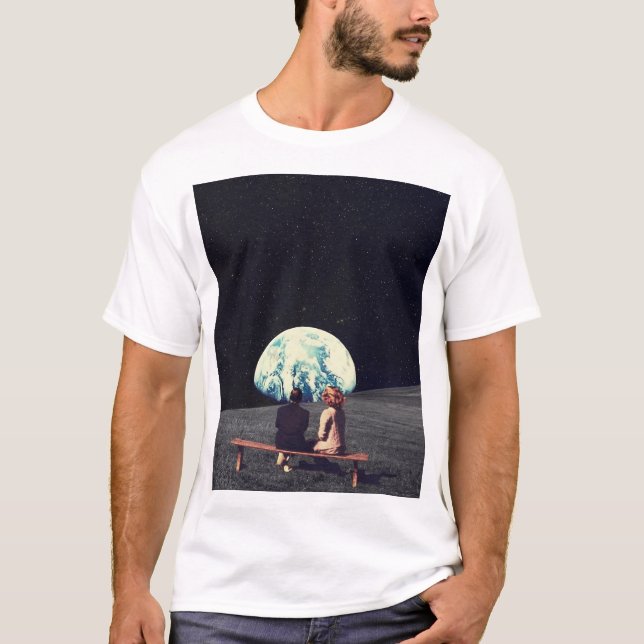 Camiseta We Used To Live There Surreal Space Collage (Anverso)