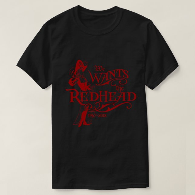 Camiseta We Wants The Redhead Caribbean Pirates Shirt Comme (Diseño del anverso)