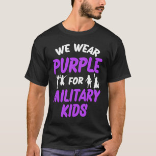 Camiseta We Wear Purple For Military Kids
